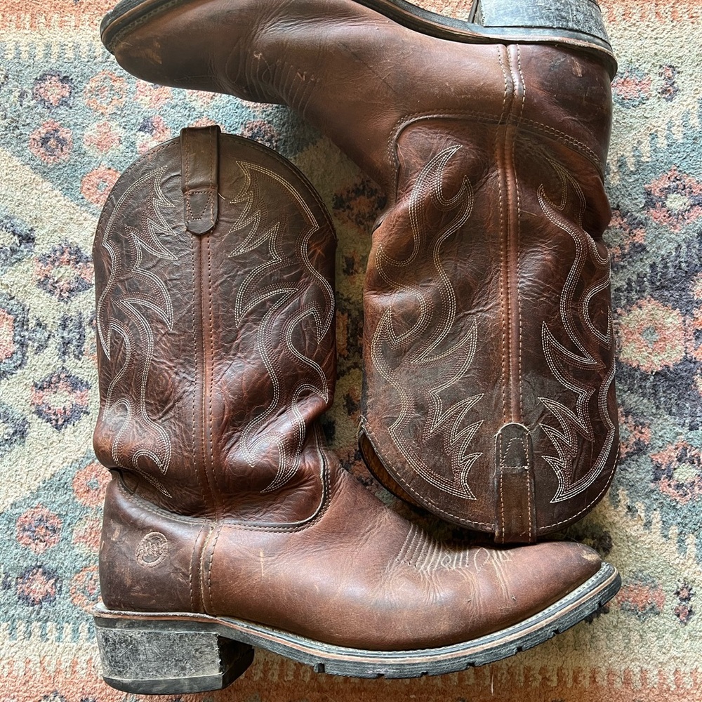 Double H Rich Brown Leather Boot